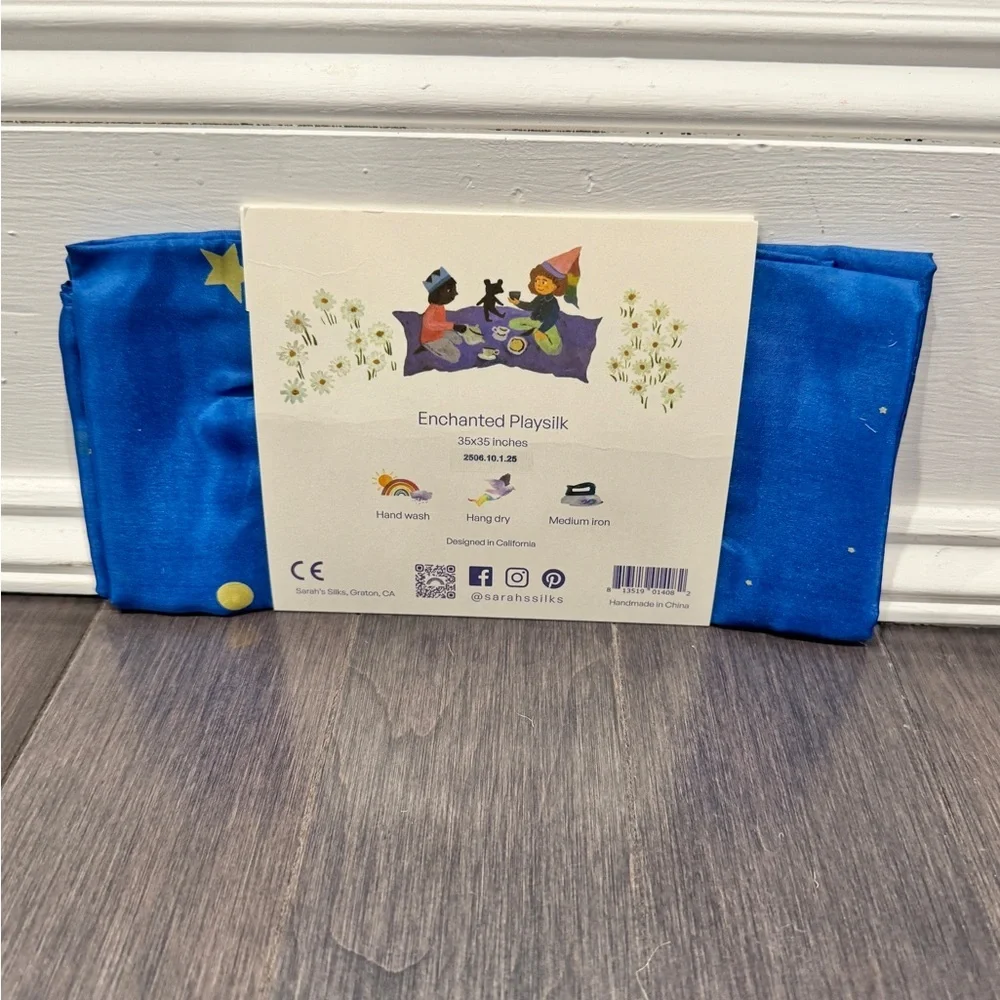 NWT Sarah’s Silks Enchanted Playsilk - Blue Star Full Size Silk Pretend Play